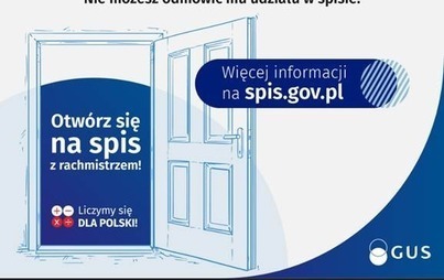 Zdjęcie do  Otw&oacute;rz się na spis z rachmistrzem