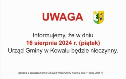 Zdjęcie do Uwaga, w piątek urząd nieczynny