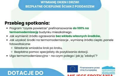 Zdjęcie do Spotkanie dla Mieszkańc&oacute;w Gminy Kowal w sprawie projektu ,,Moje dotacje i środowisko&quot;