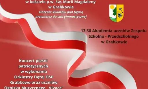 Zdjęcie do Zapraszamy do wsp&oacute;lnego gminnego świętowania Narodowego Święta Niepodległości!