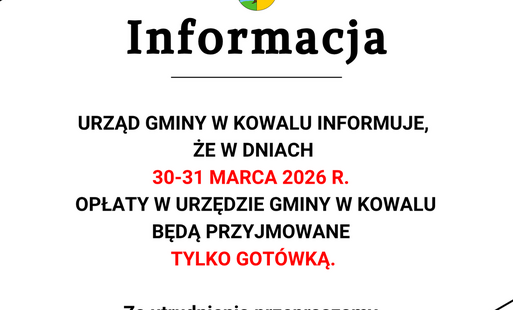 Zdjęcie do Płatność w urzędzie tylko got&oacute;wką