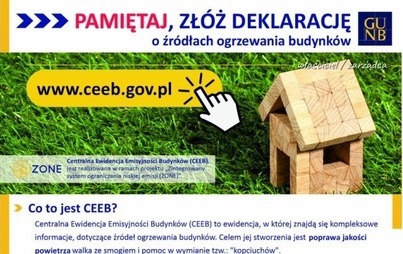 Zdjęcie do Przypominamy o złożeniu deklaracji o zainstalowanych w domach i mieszkaniach źr&oacute;dłach ciepła