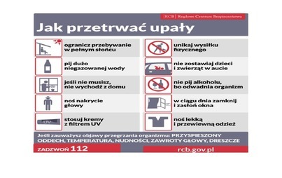 Zdjęcie do Jak przetrwać upały? Instytut Meteorologii i Gospodarki Wodnej podaje, że temperatura w najbliższych dniach przekroczy 30 stopni. Tak wysokie temperatury stają się niebezpieczne dla naszego życia i zdrowia. 