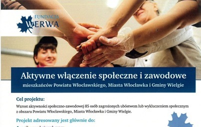Zdjęcie do Aktywne włączenie społeczne i zawodowe mieszkańc&oacute;w Powiatu Włocławskiego