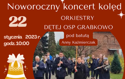 Zdjęcie do Serdecznie zapraszamy na świąteczny koncert kolęd w wykonnaniu Orkiestry Dętej OSP Grabkowo. Uwaga zmiana godziny!