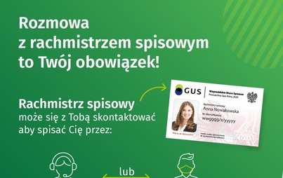 Zdjęcie do Rozmowa z rachmistrzem spisowym to Tw&oacute;j obowiązek!